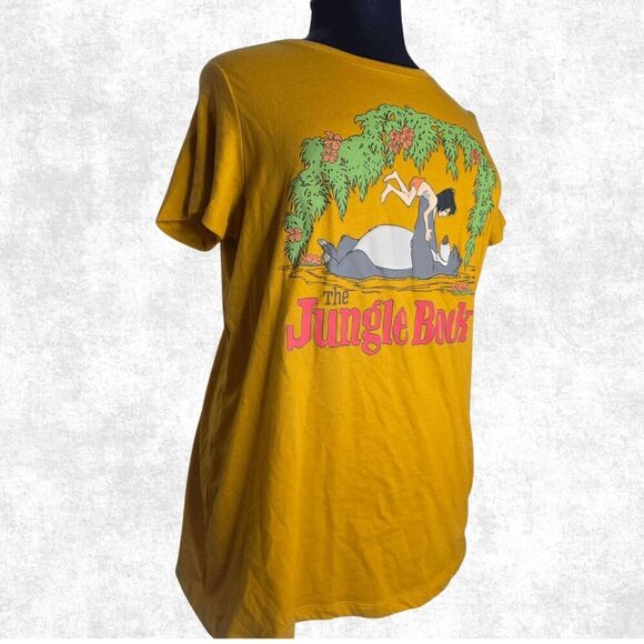 NWT Torrid Size 1 Jungle Book Tee Golden Yellow Disney Graphic Plus Size T-Shirt - Picture 3 of 9